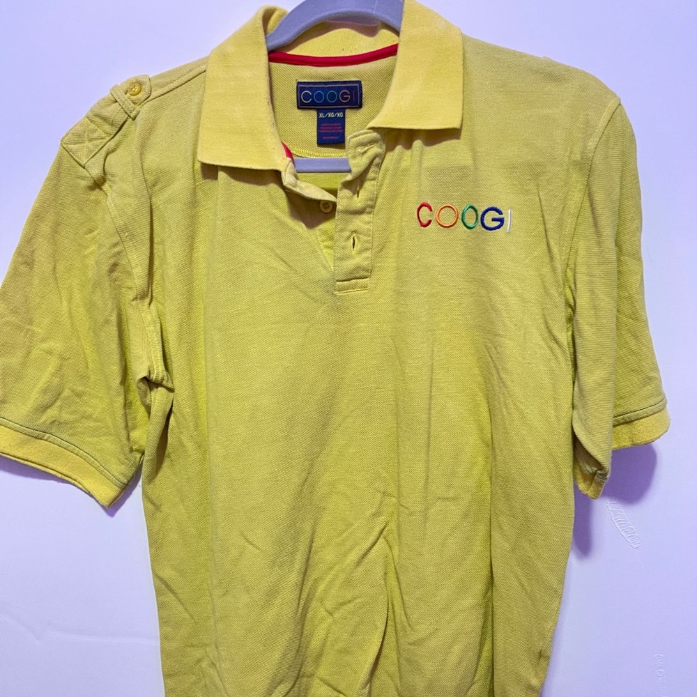 Coogi Mustard Yellow Polo